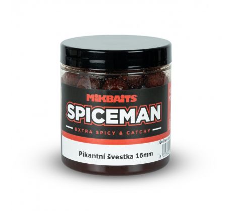Mikbaits Spiceman boilie v dipu 250ml - Pikantní švestka