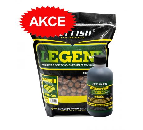 Jet Fish Boilie Legend Range RAK & GLM + Legend Booster 250ml Zdarma
