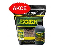 Jet Fish Boilie Legend Range Bioenzym Fish - LOSOS & ASAFOETIDA + Legend Booster 250ml Zdarma