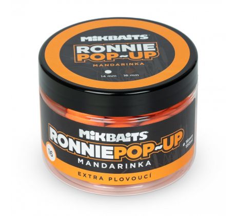 Mikbaits Ronnie pop-up 150ml - Mandarinka 16mm