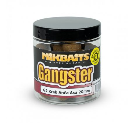 Mikbaits Gangster boilie rozpustné 250ml - G2 Krab Ančovička Asa