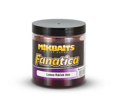 Mikbaits Boilies Fanatica v Dipu - Losos & Ráček & Asafoetida