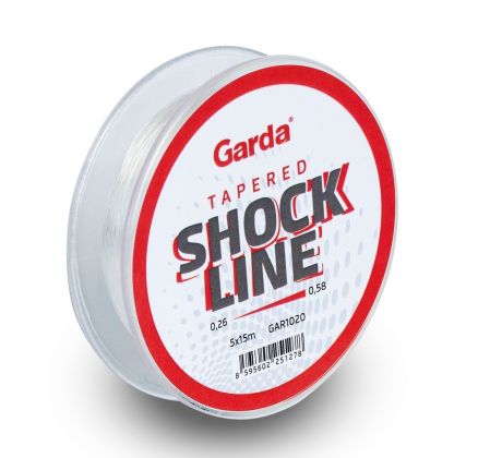Garda šokové šňůry - Shock line ujímaný vlasec 5x15m 0,26-0,58mm