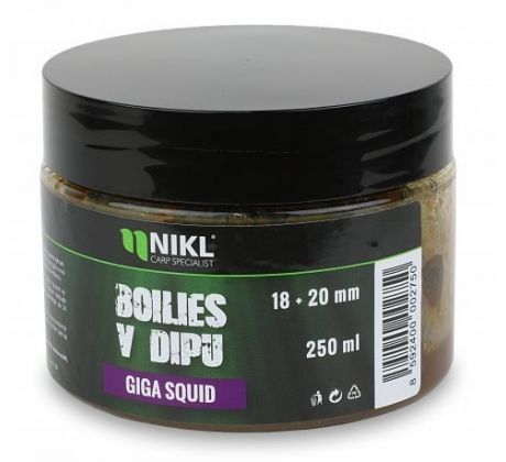 Nikl Boilies v dipu Giga Squid 250g