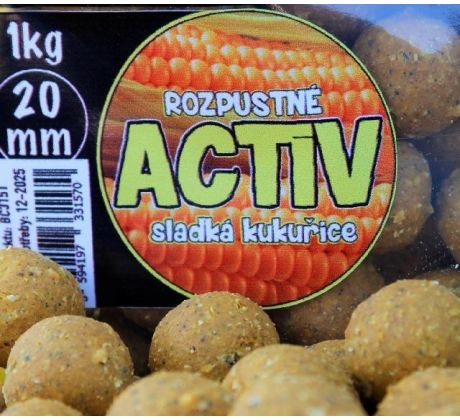 Black Carp ACTIV BOILIES 20mm SLADKÁ KUKUŘICE