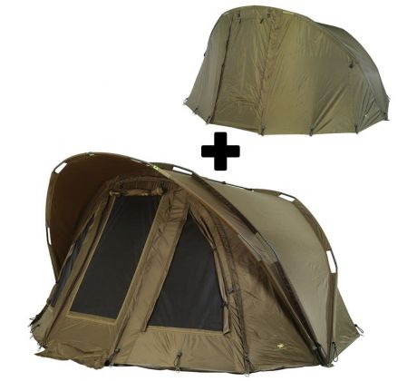 Giants fishing Bivak Gaube Bivvy 2 Man + Druhý plášť Gaube 2 Man Overwrap