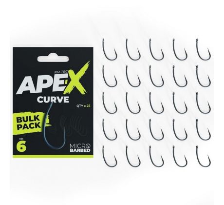 RidgeMonkey háčky Ape-X Curve Barbed Bulk Pack 25 ks