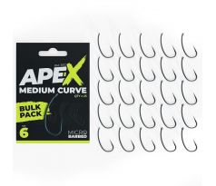RidgeMonkey háčky Ape-X Medium Curve Barbed Bulk Pack 25 ks
