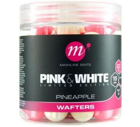 Mainline neutrálně vyvážené nástrahy Fluro Pink White Wafters Pineapple 15 mm