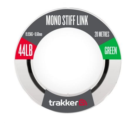 Trakker Návazcový vlasec - Mono Stiff Link 44lb, 19,95kg, 0,6mm, 20m Green