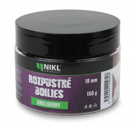 Nikl Rozpustné boilies Krill Berry 150g