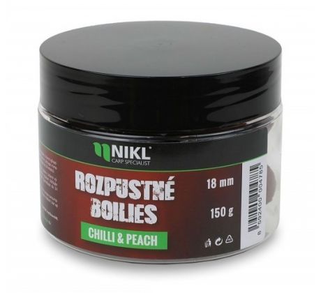 Nikl Rozpustné boilies Chilli & Peach 150g