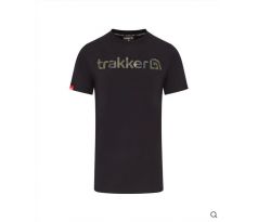 Trakker Tričko CR Logo T-shirt Black Camo