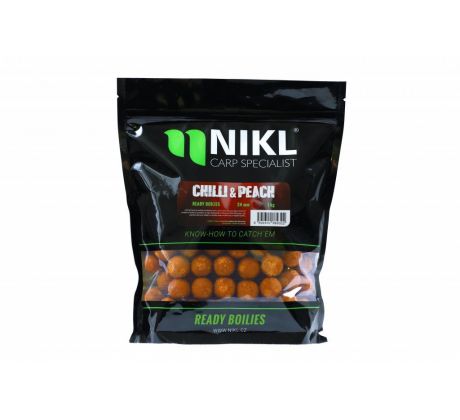 Nikl Hotové boilies Chilli & Peach - VÝPRODEJ !!!