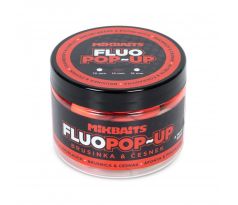 Mikbaits Plovoucí fluo boilie 150ml - Brusinka Česnek - VÝPRODEJ