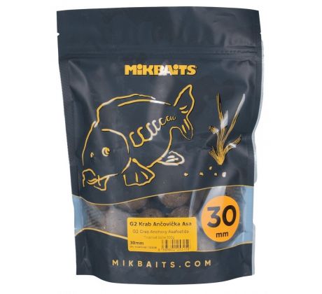 Mikbaits Gangster boilie 300g - G2 Krab Ančovička Asa 30mm