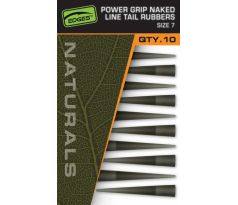 Fox Převleky zúžené EDGES™ Naturals Power Grip Naked Line Tail Rubbers - Size 7