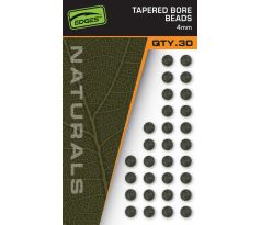 Fox Gumové korálky EDGES™ Naturals Tapered Bore Beads - 4mm