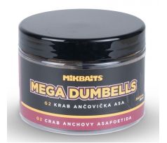 Mikbaits Gangster Mega Dumbells 500ml - G2 Krab Ančovička Asa 24x30mm