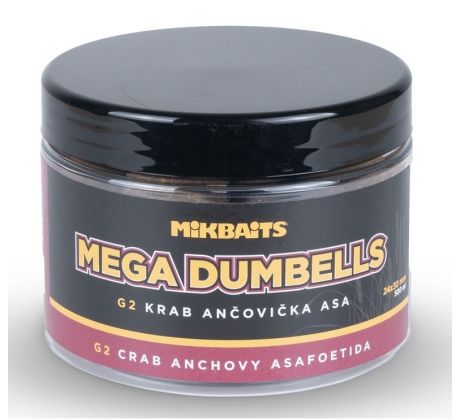 Mikbaits Gangster Mega Dumbells 500ml - G2 Krab Ančovička Asa 24x30mm