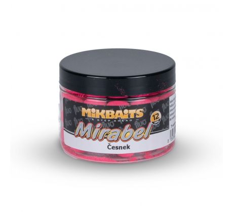 Mikbaits Mirabel Fluo boilie 150ml - Česnek 12mm