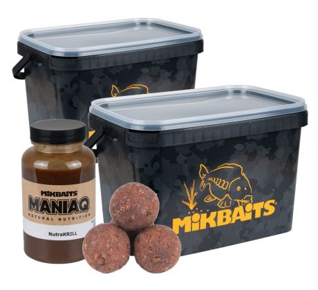 Mikbaits ManiaQ boilie 2x2,5kg - NutraKRILL + Booster 250ml Zdarma