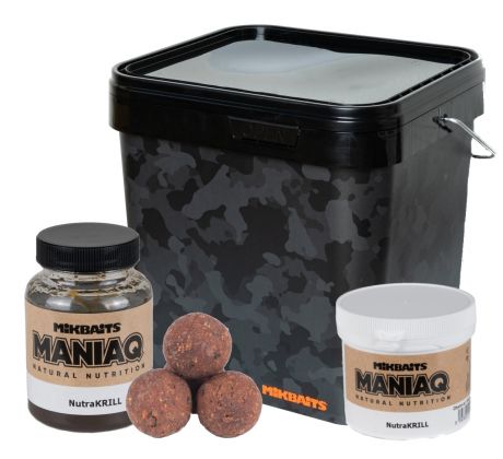 Mikbaits ManiaQ boilie 10kg - NutraKRILL + DIP + Obalovací pasta Zdarma