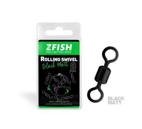 Zfish Obratlík Rolling Swivel Black Matt vel.8/28kg