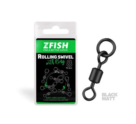 Zfish Obratlík Rolling Swivel with Ring Size 8