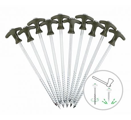 Zfish Kolíky Bivvy peg set 25cm/10ks