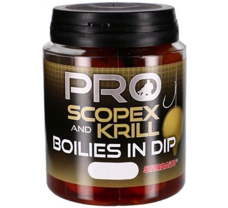 Starbaits Boilies in Dip Pro Scopex Krill 150g