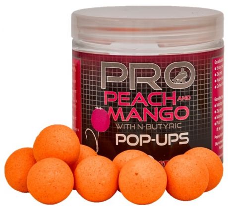 StarBaits Plovoucí boilies POP UP Pro Peach & Mango 50g