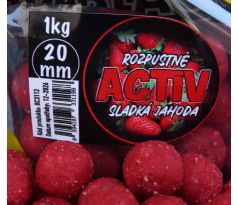 Black Carp ACTIV BOILIES 20mm SLADKÁ JAHODA
