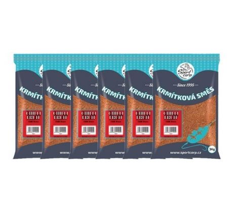 Sportcarp vnadící směs 3 kg balení 6 ks - Chilli Fruit