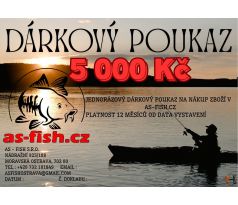 Dárkový poukaz AS-FISH.CZ - 5 000