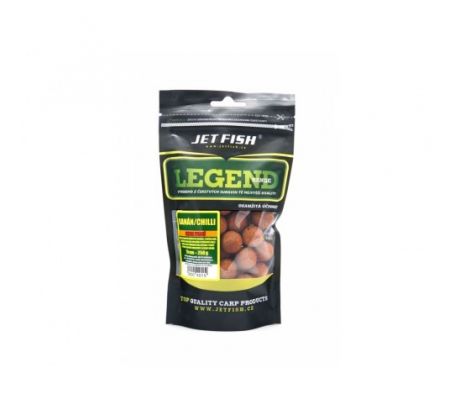 Legend Range - Extra tvrdé boilie 250g - 20mm : BANÁN / CHILLI
