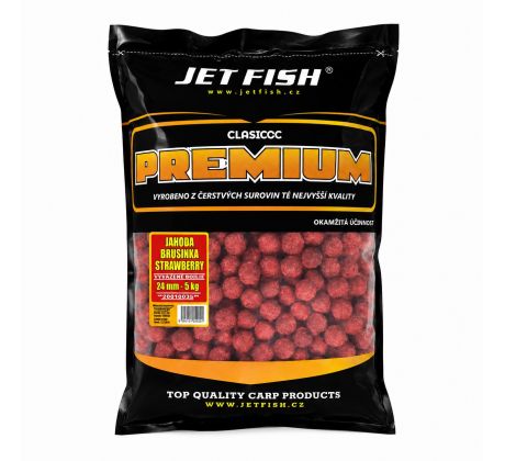 Jet Fish Premium clasicc boilie 5Kg - JAHODA/BRUSINKA