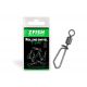 ZFISH OBRATLÍK S KARABINOU ROLLING SWIVEL & T SNAP