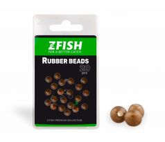ZFISH GUMOVÉ KORALKY RUBBER BEADS 20KS