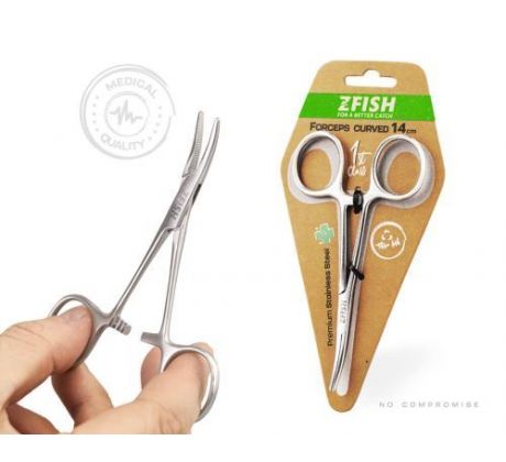 ZFISH Pean Zahnutý Premium Quality