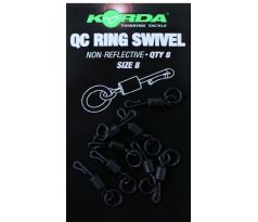 Korda rychlovýměnné obratlíky QC Swivels Ring vel.8