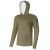 Giants fishing Funkční tričko s dlouhým rukávem UV50+Hoodie Olive Green